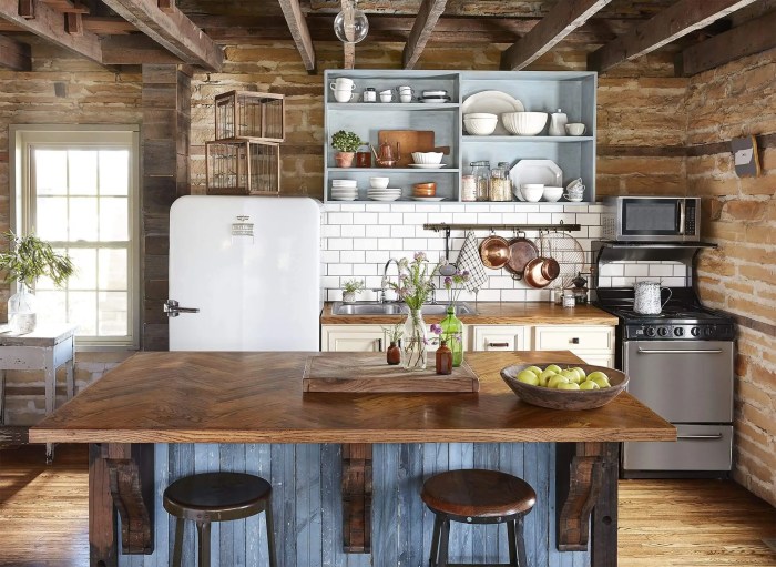 Farmhouse kitchen rustic ideas tile decor vibe